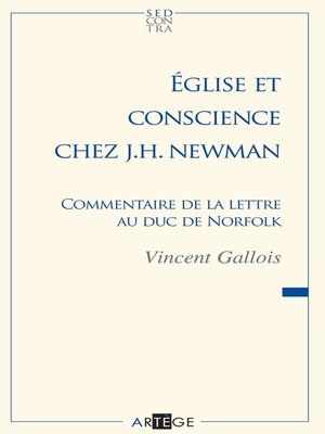 cover image of Église et conscience chez J.H. Newman